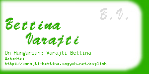 bettina varajti business card